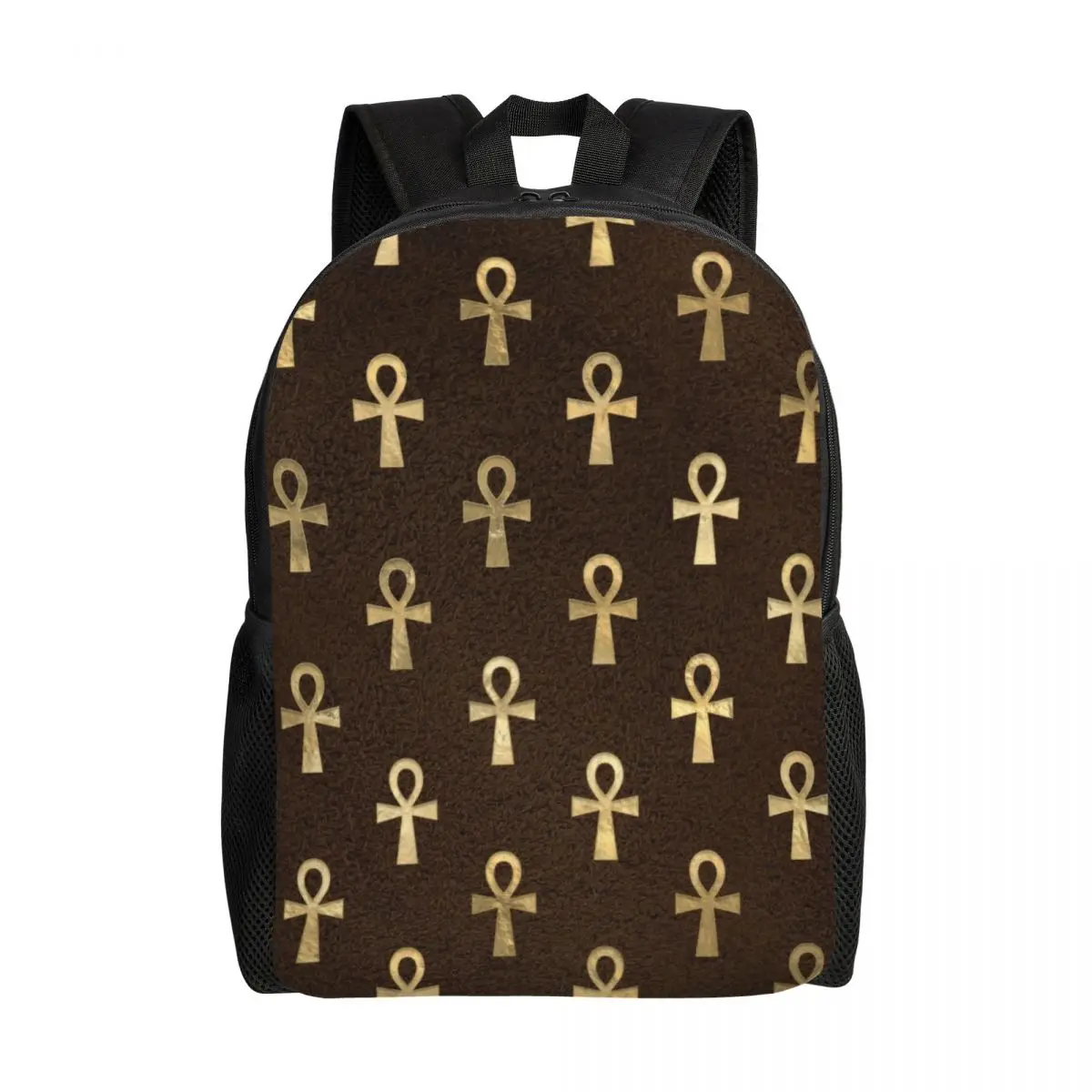 

Egypt Ankh Pattern Travel Backpack Women Men School Laptop Bookbag Egyptian Hieroglyphic Symbol College Student Daypack Bags