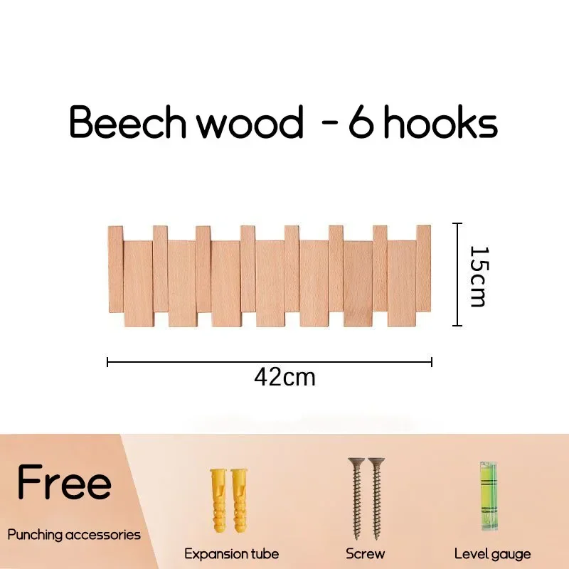 Wandmontage Zwarte Walnoot Kapstok Massief Houten Kledinghaak Dropshipping Ingangsdeur Hanger Kapstok Home Decor Ds Meubels