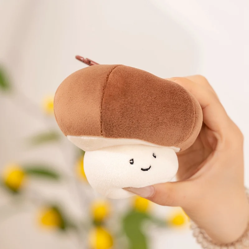 Vegetable Theme Hanging Ornaments Cute Onion Chili Carrots Mushrooms Soft Plush Toy Dolls Backpack Key Pendant Gifts For Girls