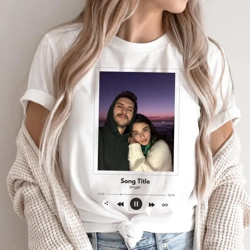 

Custom Song Name T Shirt For Birthday Photo Favorite Artist