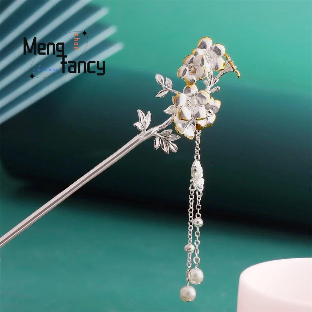 

Lingxiao Flower Hairpin New Chinese Hanfu Hair Accessories Ancient Style Female Exquisite Elegant Headgear Fashion Fine Jewelry