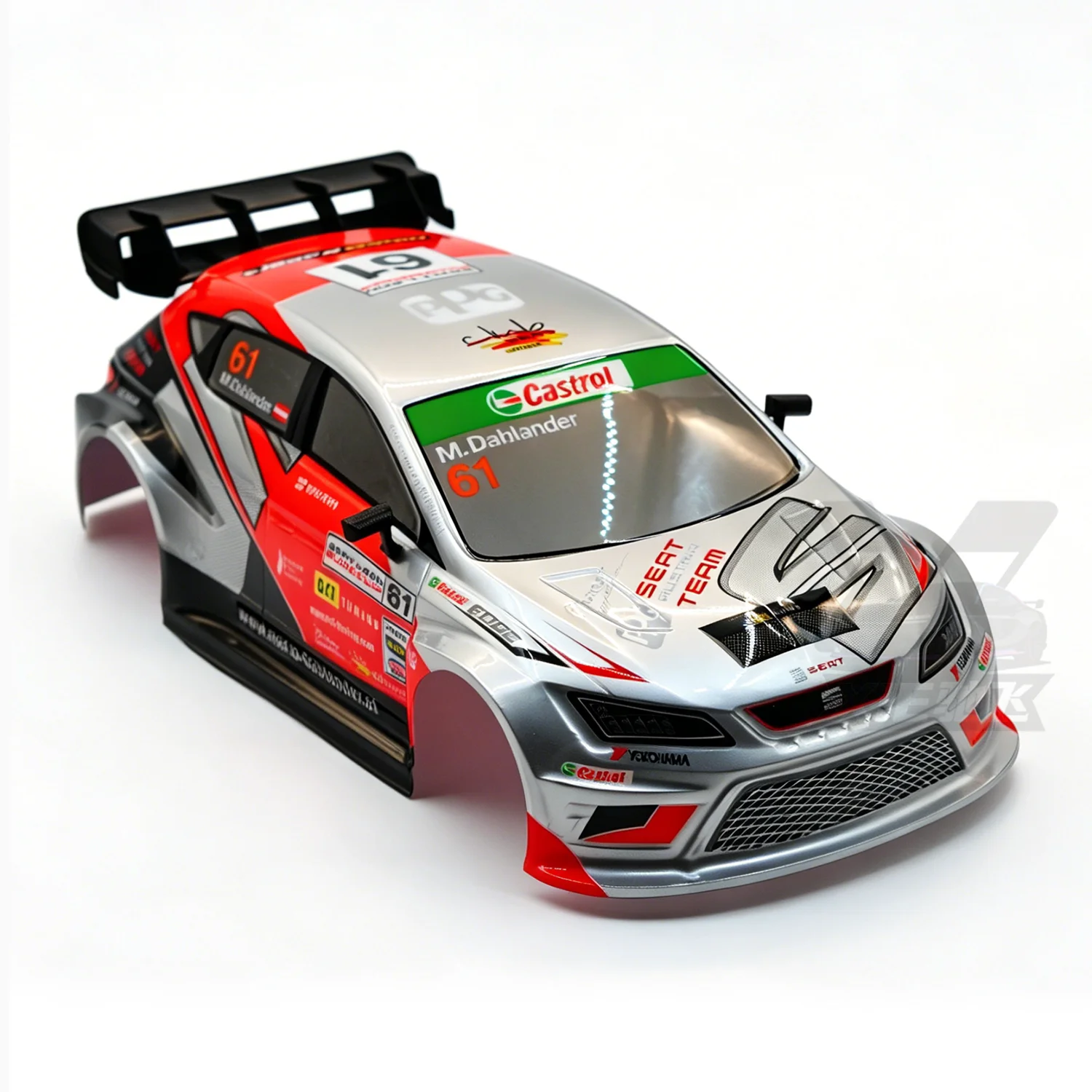 1/10 WRC RC Drift Rally Car PVC Body Shell Rear Wing & Mirror For MJX 10303/PTG/Tamiya TT01/TT02 Racing Replacement Spare Parts