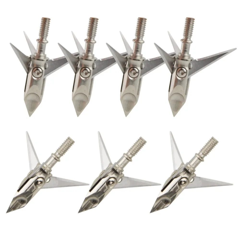 

Archery Stainless Steel 100Grain Arrowheads 12pcs 3-Blades Broadheads Arrow Tips for Archery Shooting Hunting Arrow Accessories