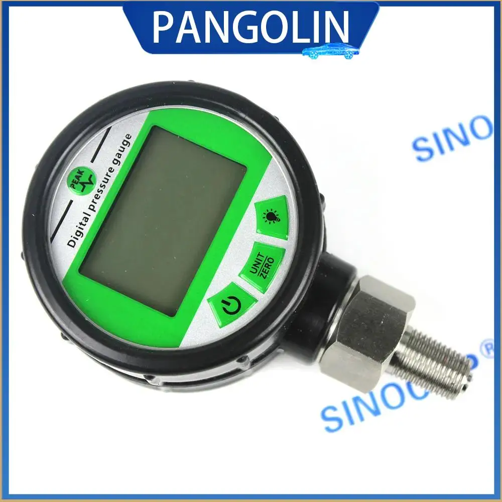 

PANGOLIN Digital Pressure Gauge 80MPA-16MPA Water Pressure 1PC With NPT1/4 G1/2 Interface Accuracy Backlight Hydraulic Gas