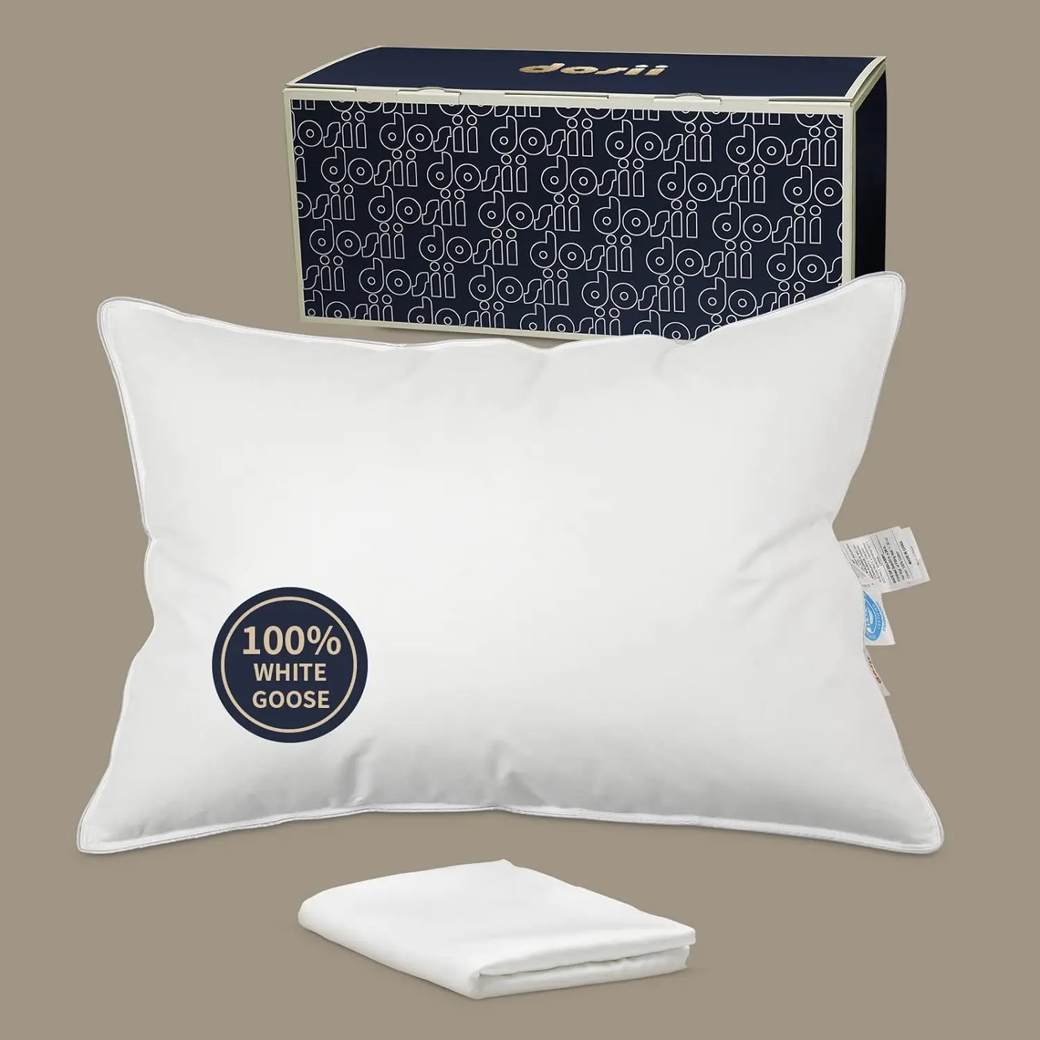 

Ergonomic Sleeping Body Pillow Hugs Goose Down Pillows: Luxury Hotel 100% Goose Down Pillow - Cooling Breathable Bed Pillows