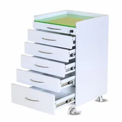 Movable Medical Dental Rolling Cabinet Trolley Hospital Clinic Nursing Furniture 5 Drawers Slider Cabinet With Wheel Storage