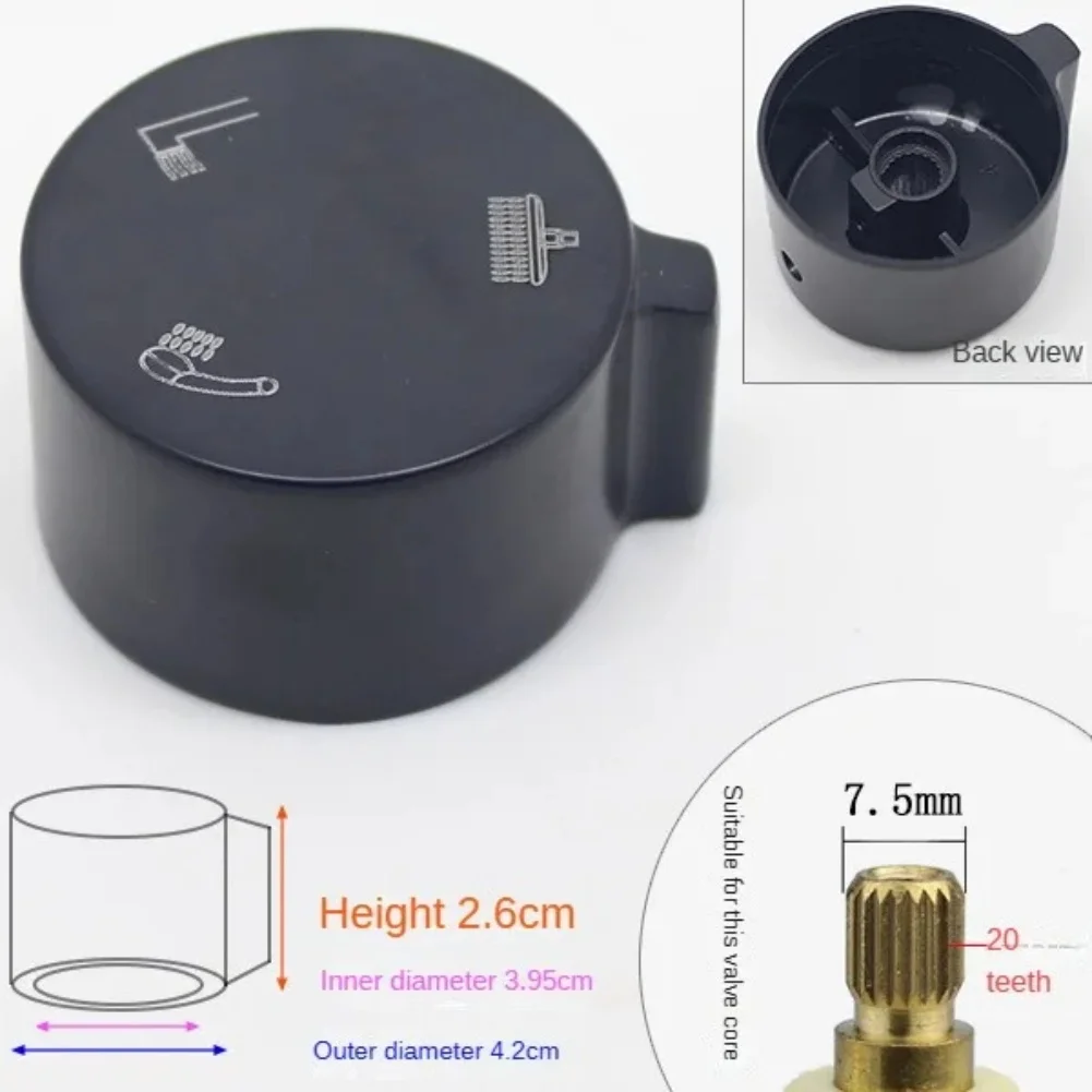 Maniglia per doccia di ricambio in lega di zinco con ruota regolabile a tre/quattro livelli per regolare il flusso d'acqua nelle docce del bagno