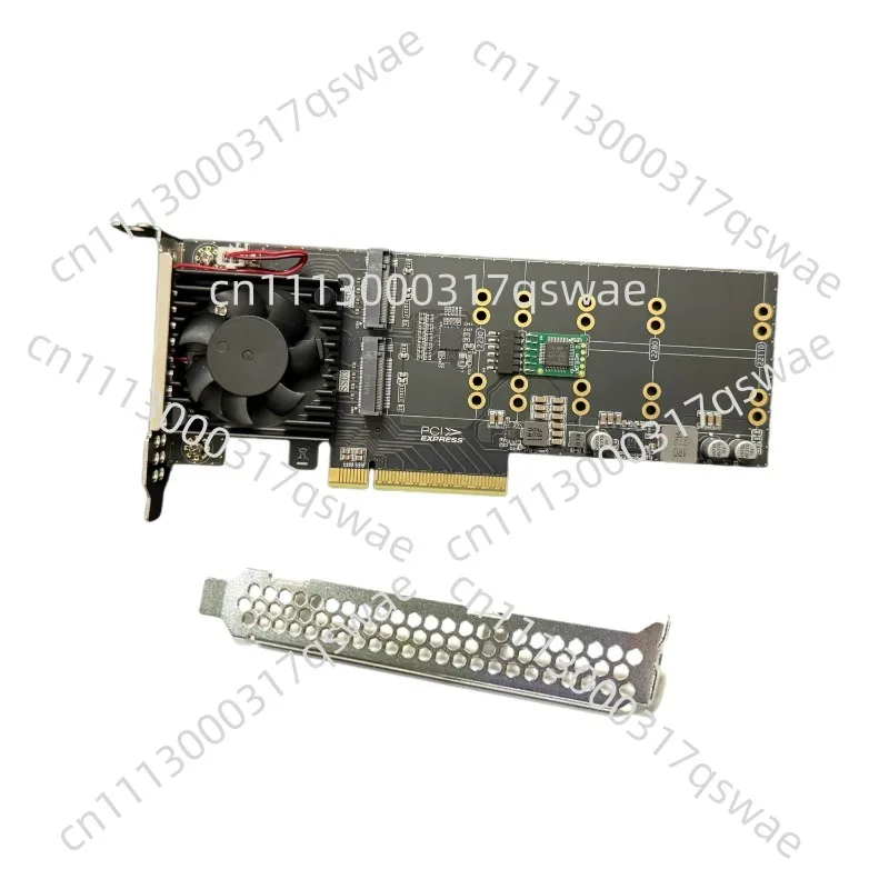 Four-Disk M.2 Silent PCIe Expansion Card, Full-height/Half-height, No Splitting