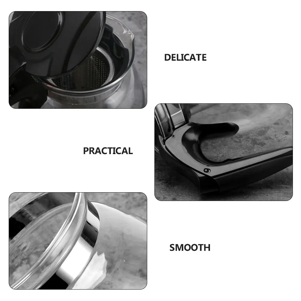 

950Ml Tea Infuser Pitcher Transparent Heat-Resistant Glass Teapot with Removable Strainer for Loose Leaf Tea Iced Coffee Maker