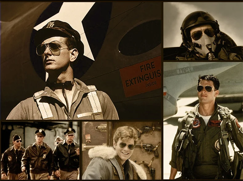 RE Sonnenbrille Mann Amerikanische Armee Militär Luftfahrt Pilot Sonnenbrille Frau Luxus Marke Vintage Metall Titan Rahmen Glas Objektiv – Detail 6