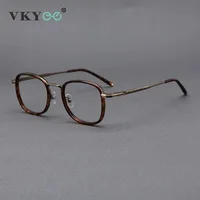 VICKY, nuevas gafas de protección contra luz azul para hombre con diseño de marco grande Retro personalizado a la moda, se pueden personalizar con prescripción 1014