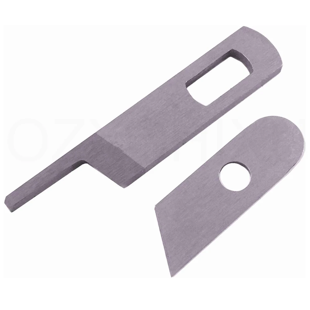 2PCS High Quality Singer Lower Knife Overlock Machines Upper Lower Knives Blades #412585 550449 Sewing Machine Accessories