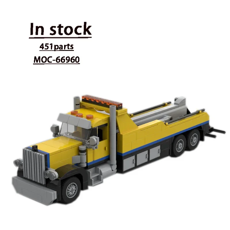 MOC-66960 Transport Trailer Truck Series Building Block Model 451 Parts MOC Creative Boy Birthday Building Block Toy Gift