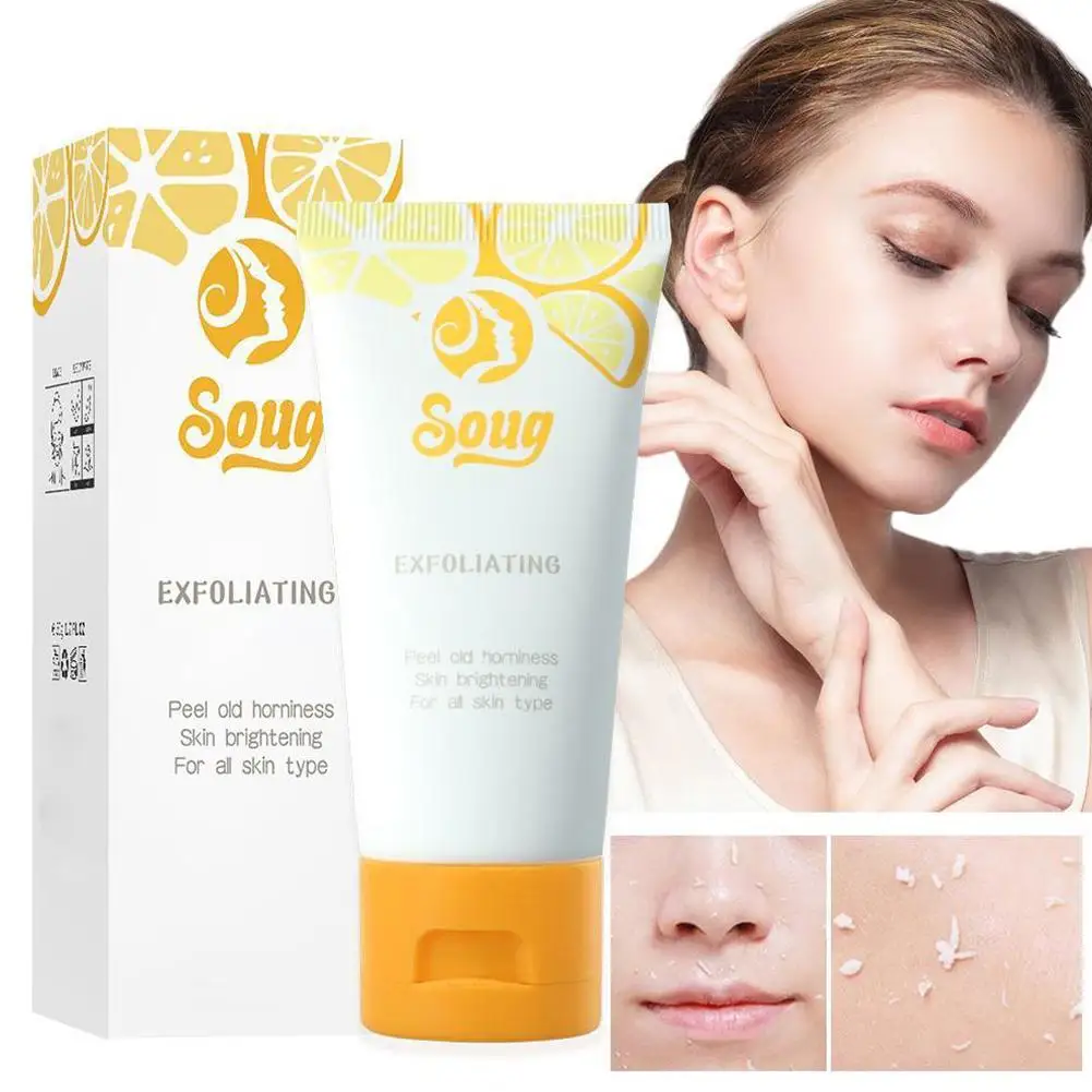 Soug-Crema de limpieza Facial, Gel exfoliante, extracto de naranja en sangre, Limpieza Profunda, fragancia Facial, exfoliante, limpiador de la piel, 60g