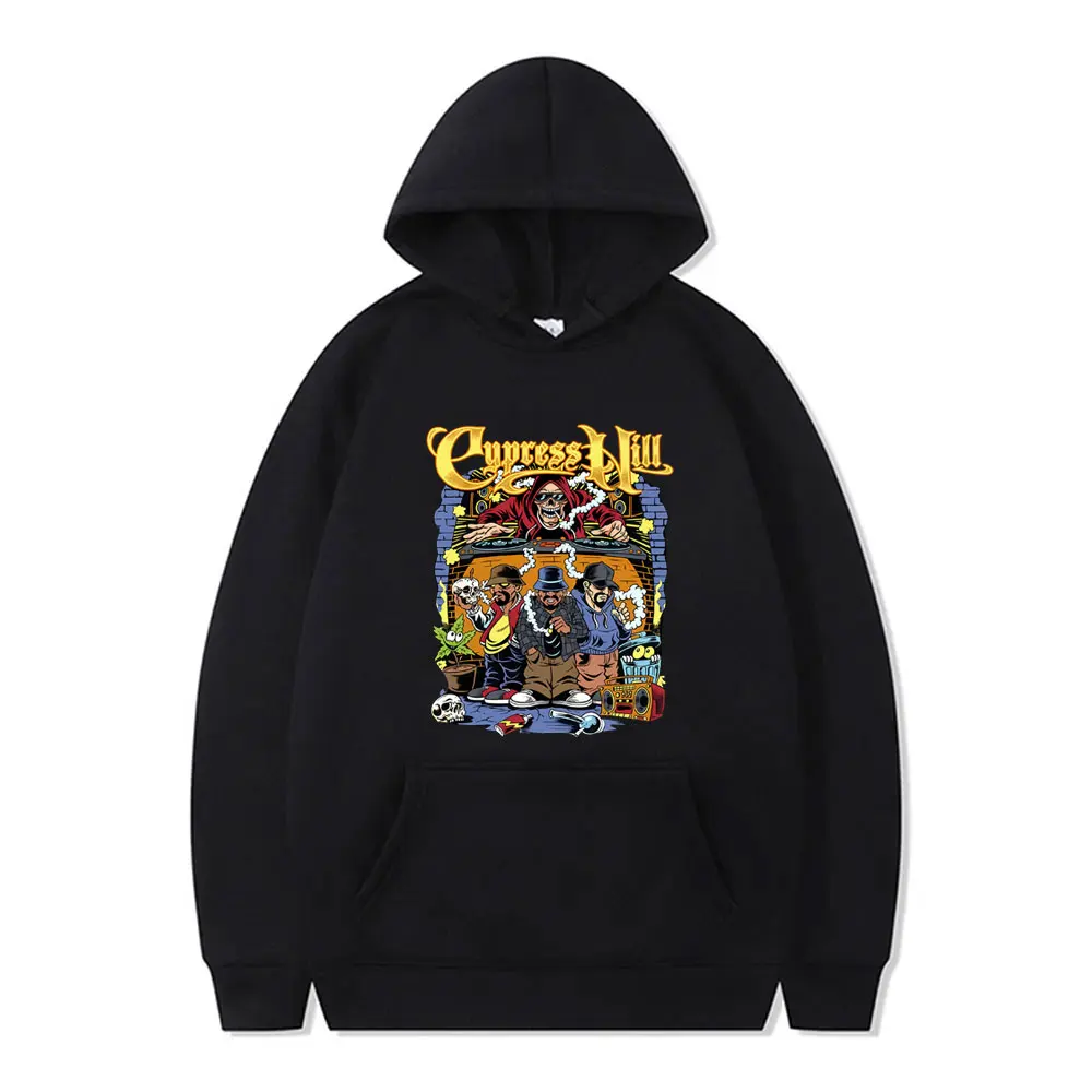 

Rapper Cypress Hill Hoodie Skeleton Graphic Tracksuit Men Women Hip Hop Cartoon Vintage Hoodies Unisex Fashion Trend Pullover