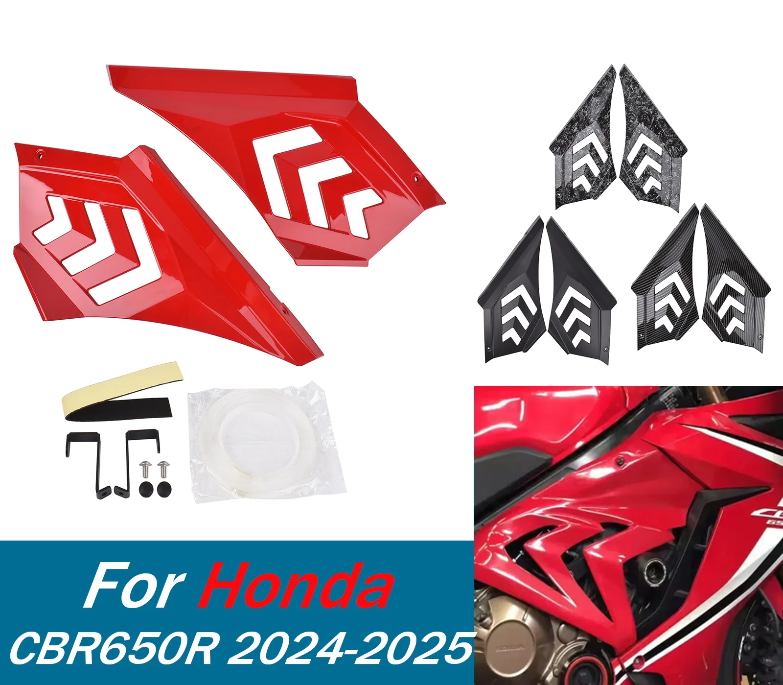 

Для Honda CBR 650R 650R 2024 2025 мотоциклетное сиденье, боковой обтекатель, наполнитель кузова, инъекционная рама, спойлеры, боковая крышка двигателя, панель