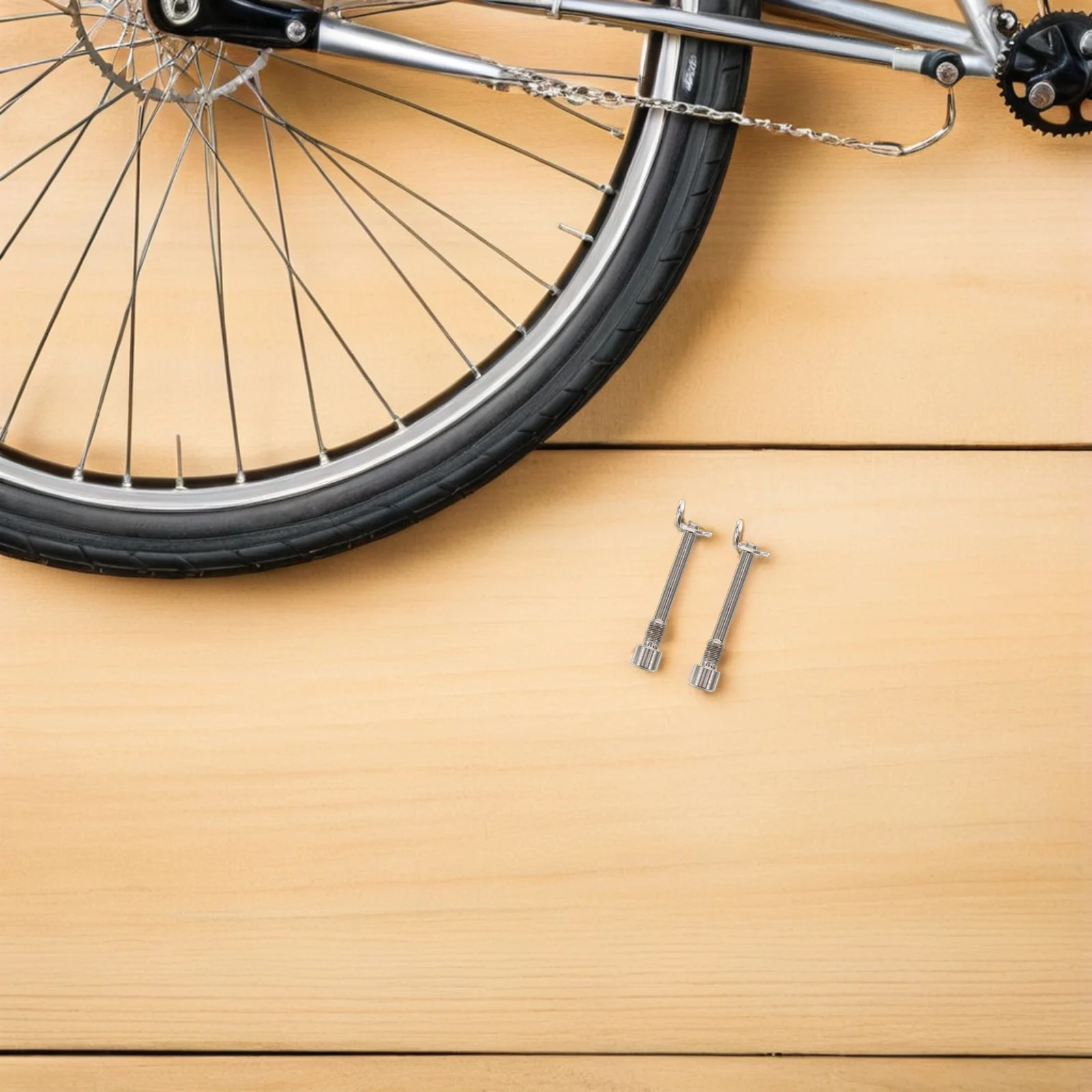 2 مجموعة دراجة النفط مكبح قرصي دبوس سبائك التيتانيوم مكبح قرصي الفرجار الترباس مع الاحتفاظ كليب ل دراجة الطريق الجبلية الخيوط #1