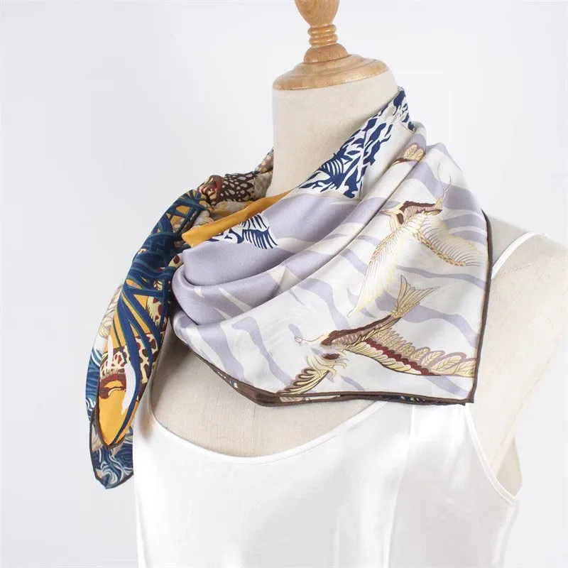 

14mm 90 Silk Scarf Neckerchief 100% Mulberry Silk Scarves Wraps