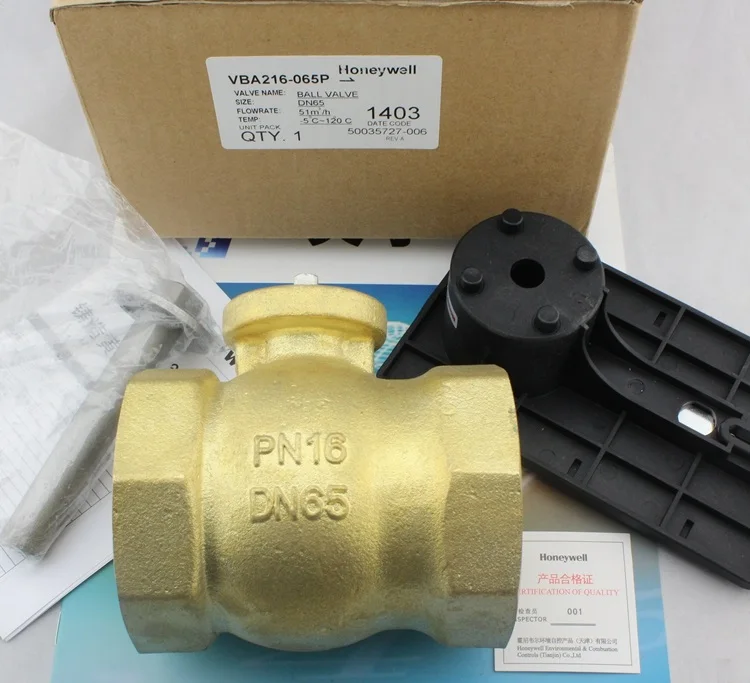 two-way threaded   VBA216-065P-N brass ball  water valve