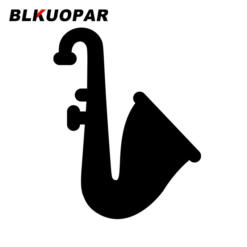 BLKUOPAR for Saxophone Jazz Car Stickers Practice Waterproof Sunscreen Decals Scratch-Proof Surfboard Caravan Decor Car Label