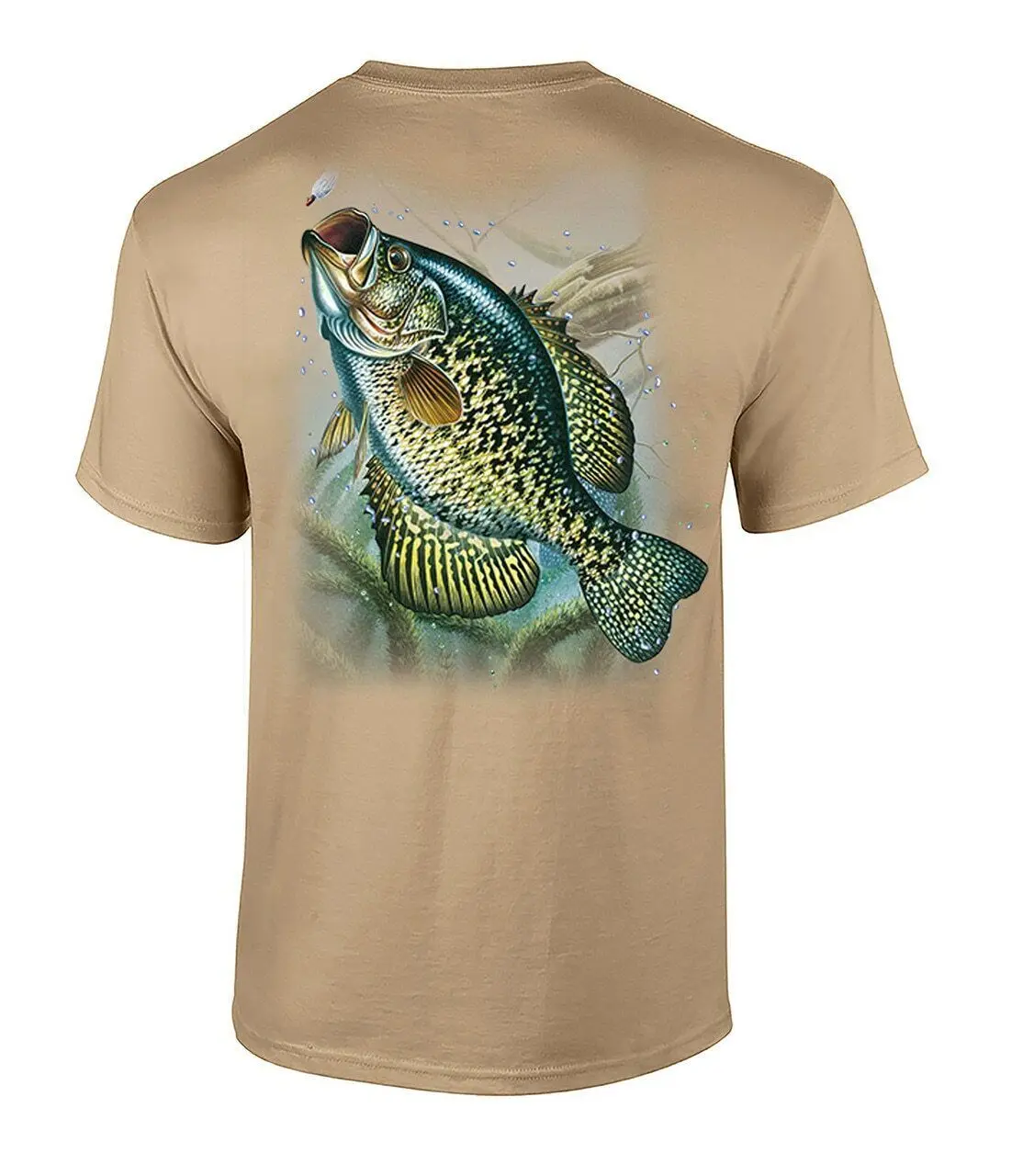 Pesca Azione Crappie Adulto T Shirt Manica Corta