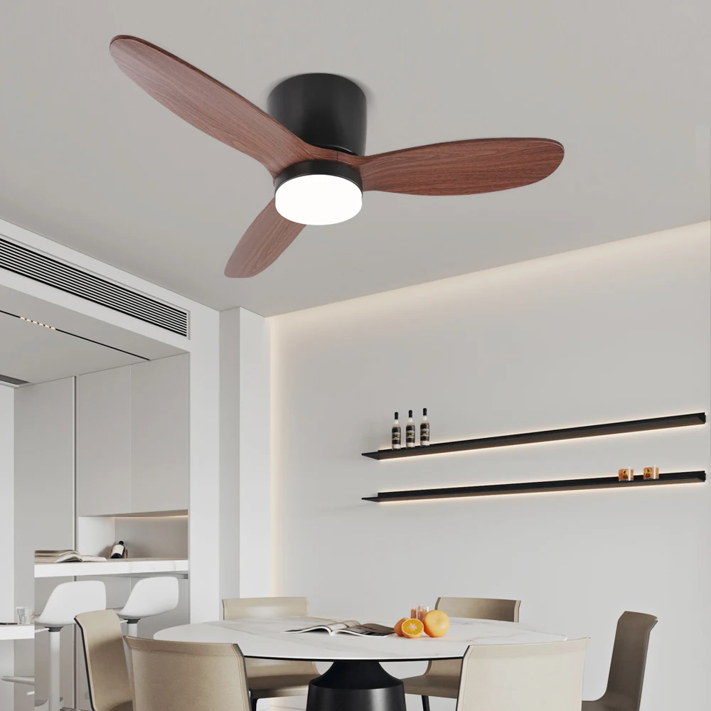 

Intelligent Modern Low Ceiling Fan with Remote Control, Suitable for Living Rooms Bedrooms, Dining Rooms, and Ceiling Fan Lights