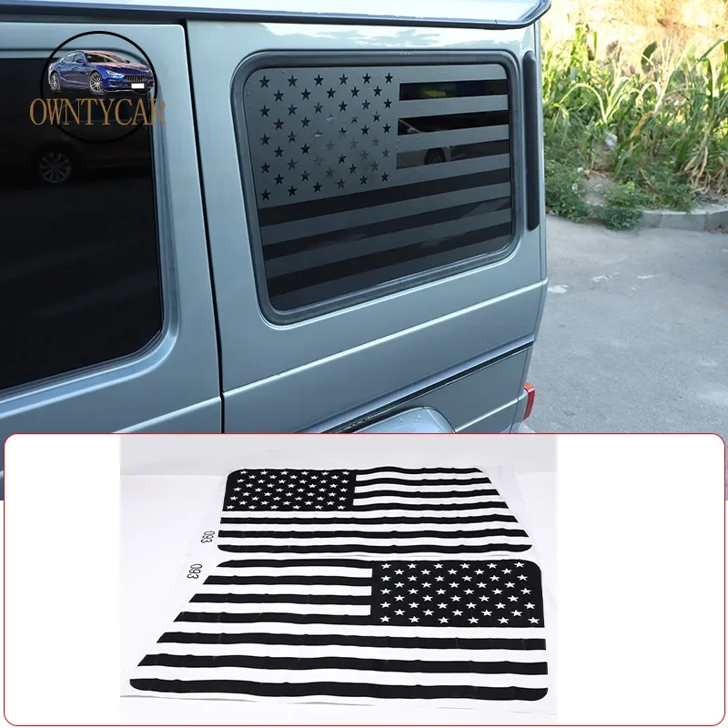 

For Mercedes-Benz G-Class W463 2007-20 Car Accessories Stickers Pull flower film Car Rear Side window glass Back side window