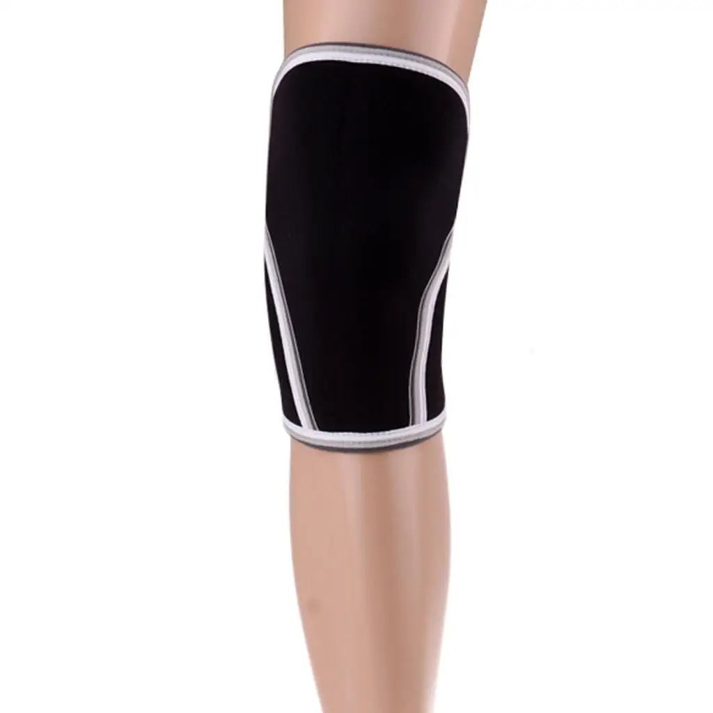 Neoprene Knee Brace Reinforced Stitching Compression Knee Protector Pad for Weightlifting Cross Training Fitness