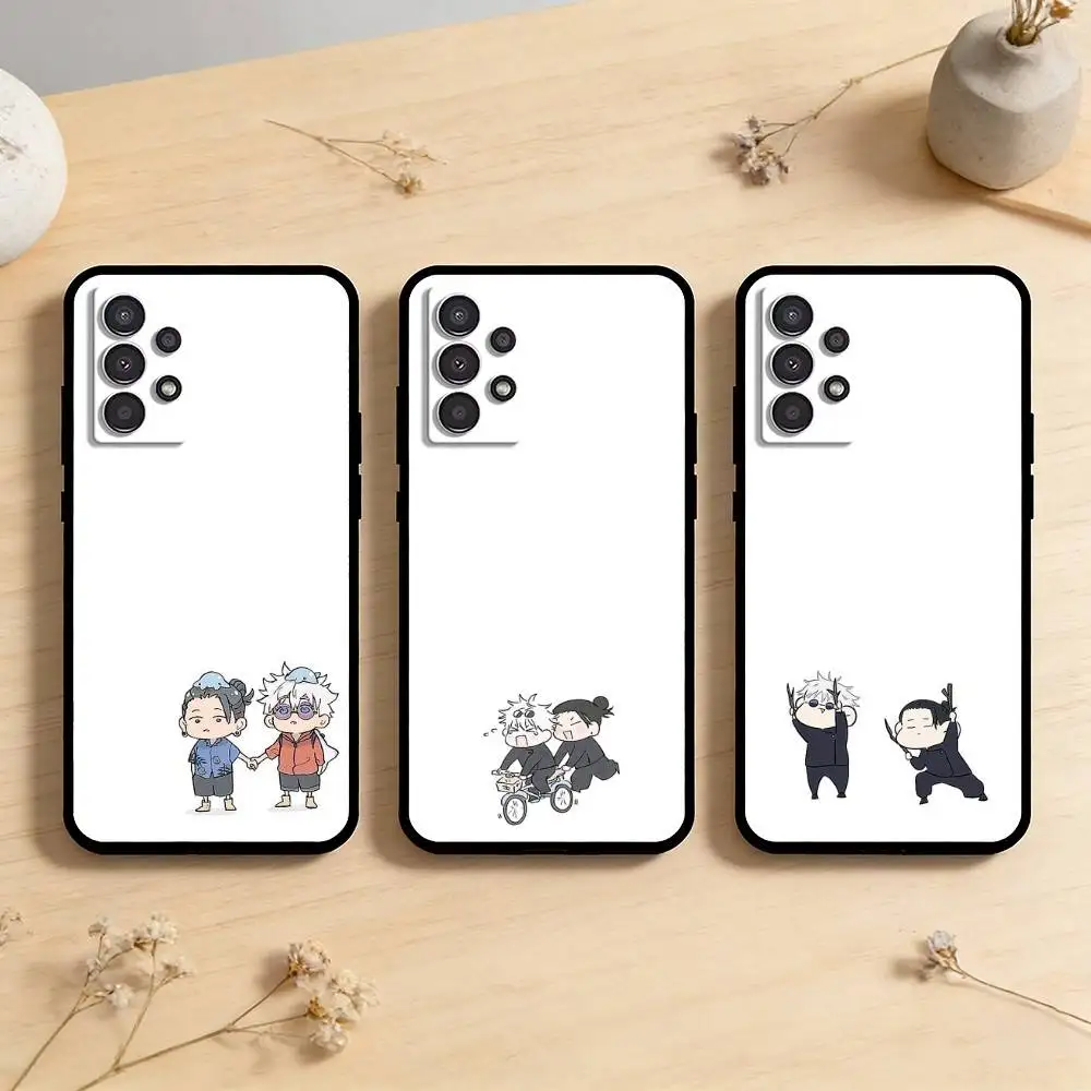 

AAA S-Satoru Gojo S-Suguru Geto Phone Case For Samsung Galaxy A73,A72,A71,A70,A53,A52,A51,Others Soft Black Cover