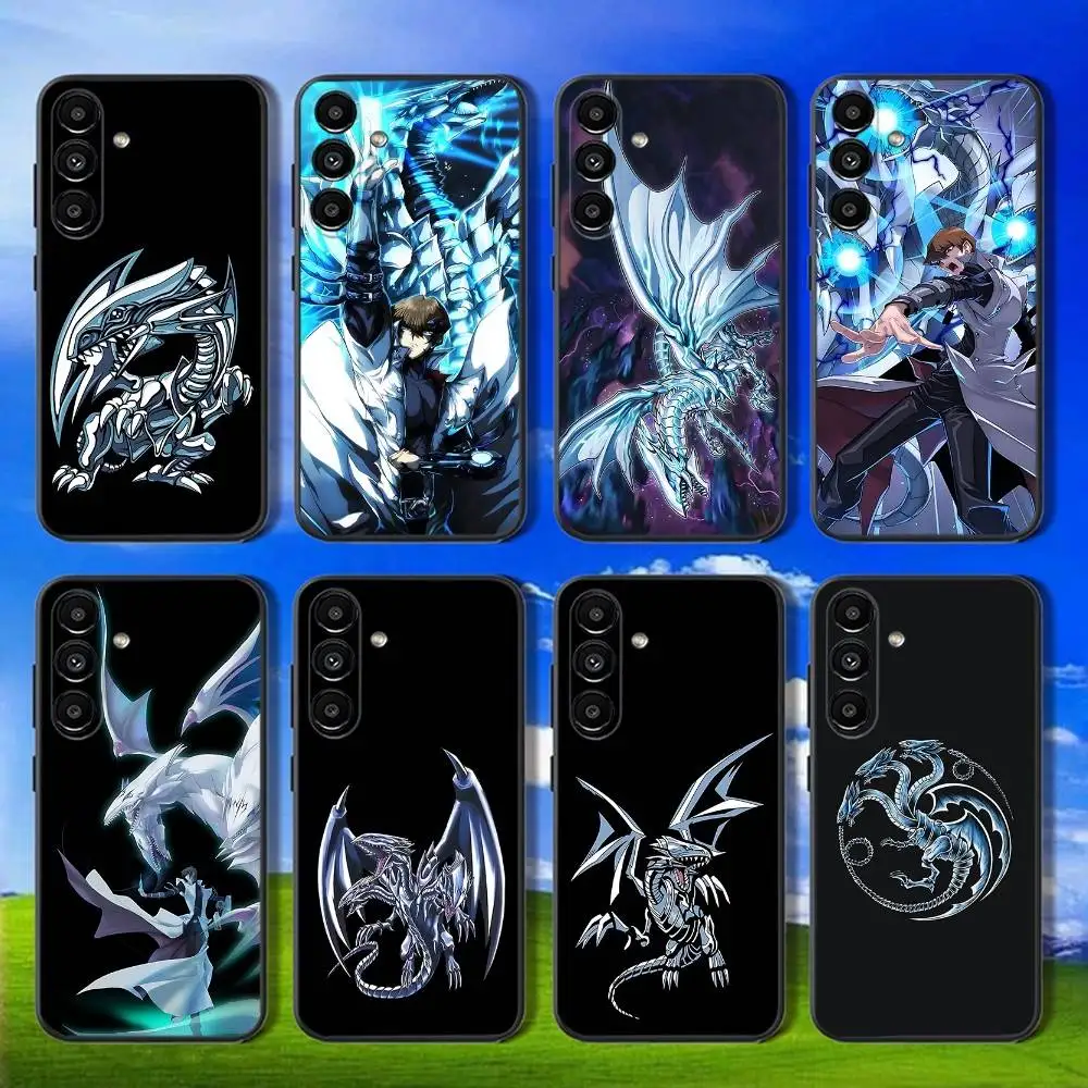 

Phone Case For Samsung Galaxy A13,A21s,A22,A31,A32,A52,A53,A71,A80,Game Blue-Eyes White D-Dragon Soft Black Shell