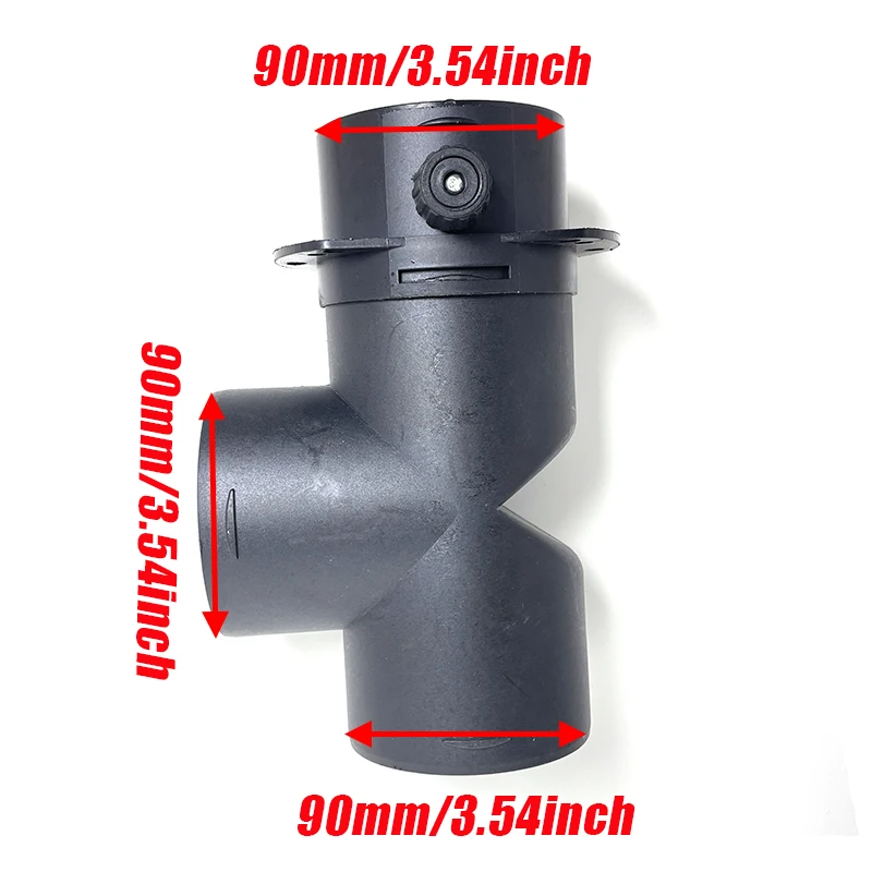 42mm 60mm 75mm 90mm 1 Vavles Flap Air Vent Ducting T Piece Pipe Joiner Connector For Webasto Eberspaecher Diesel Parking Heater