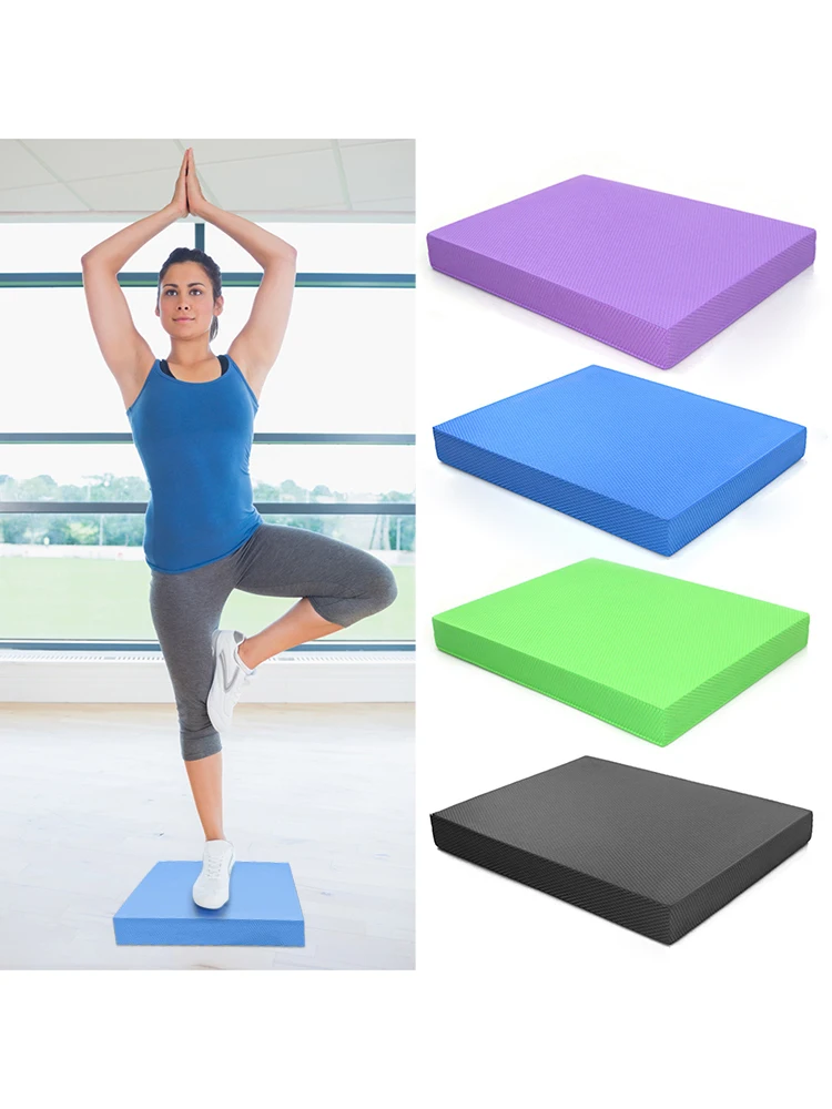 وسادة توازن سميكة، تدريب على الاستقرار، حصيرة اليوغا TPE، معدات وسادة كتلة لتدريب اللياقة البدنية وبناء الأجسام #5