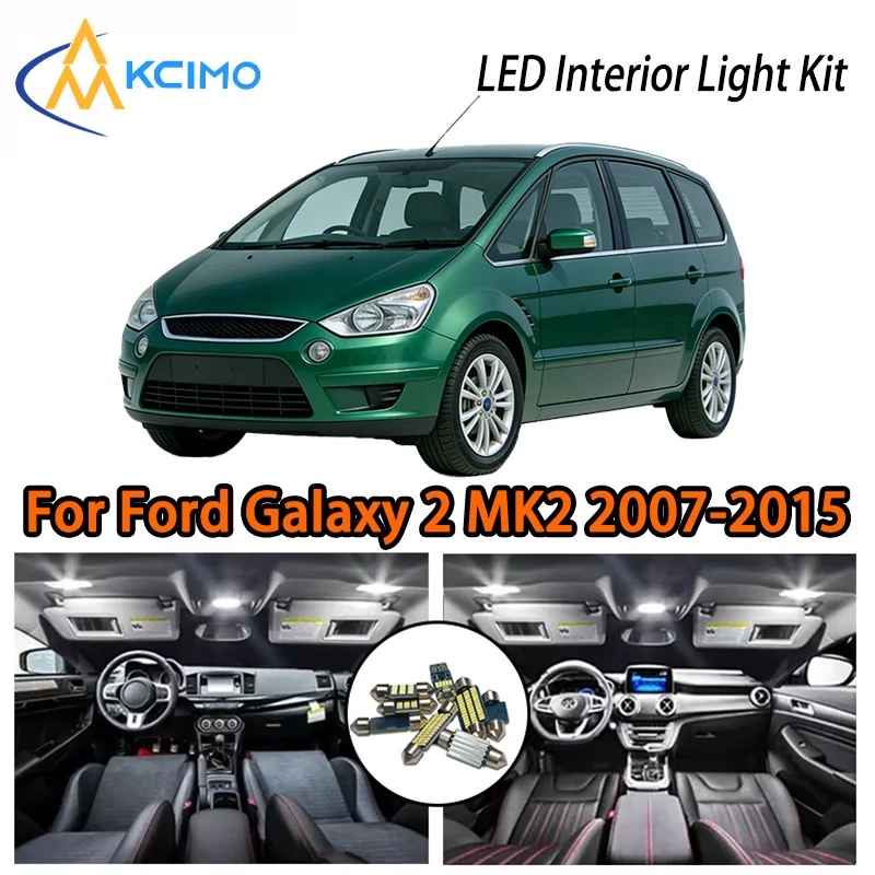 

KCIMO For Ford Galaxy 2 MK2 2007- 2015 Premium LED Interior Kit - 2 Colors , Quick Installation, Long-Lasting