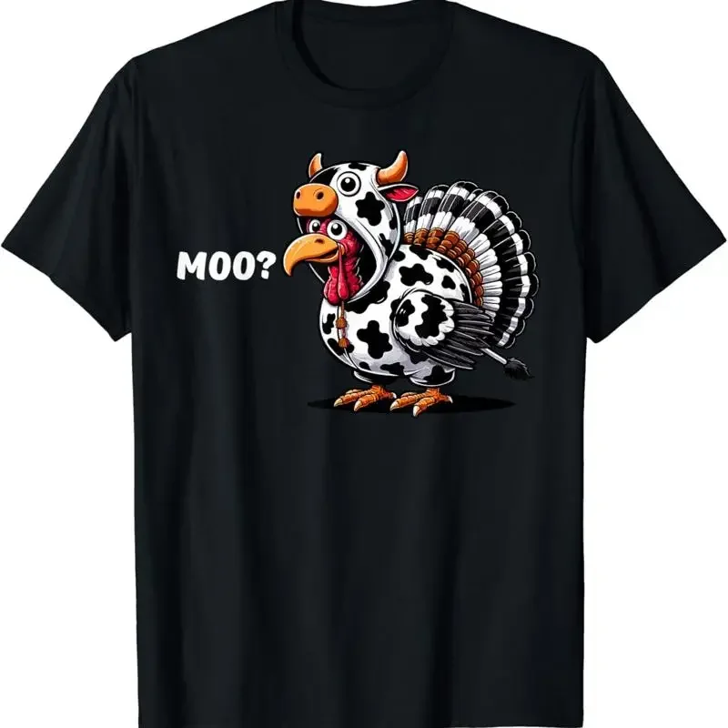 Turkey Moo Funny Thanksgiving T Shirt