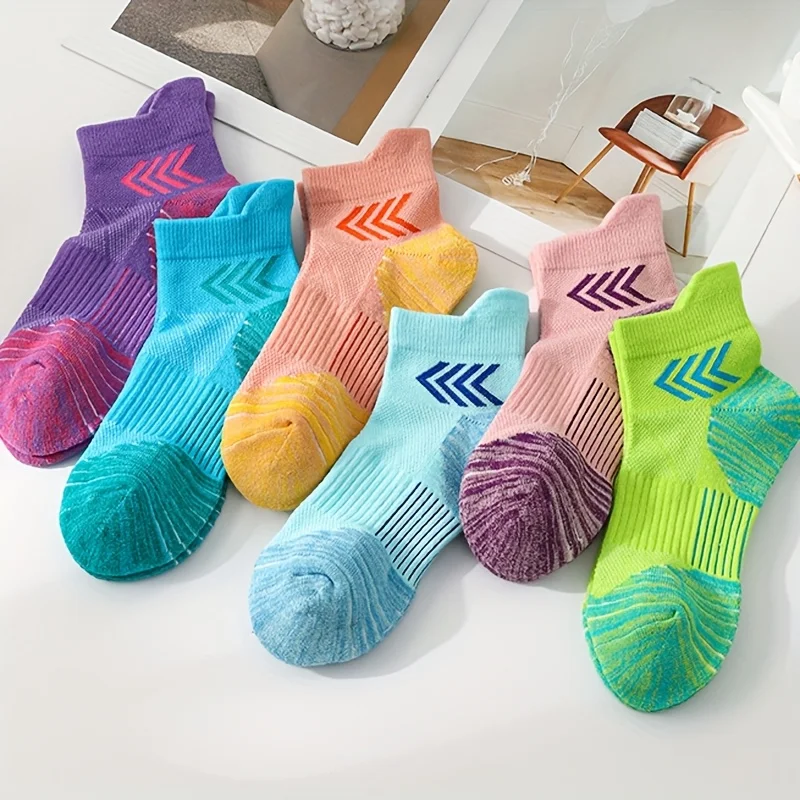 3 Pair of Running Socks for Sports Cushioning Training, Suitable for Various Sports Such as Running, Hiking, Basketball, Etc