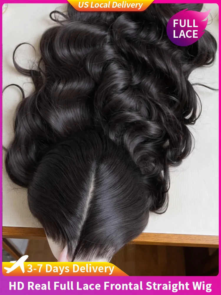 

Натуральные парики из 100% человеческих волос, 30 дюймов, с невидимым креплением, 360-градусный парик с полной кружевной основой, естественная волна, без клея, 5x5, для женщин