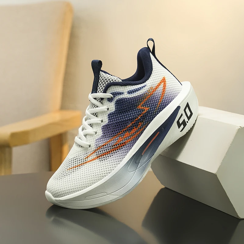 Single Net Kinderschuhe, Sportschuhe für Jungen, atmungsaktive Laufschuhe für Mädchen und Outdoor-Basketballschuhe im Sommer
