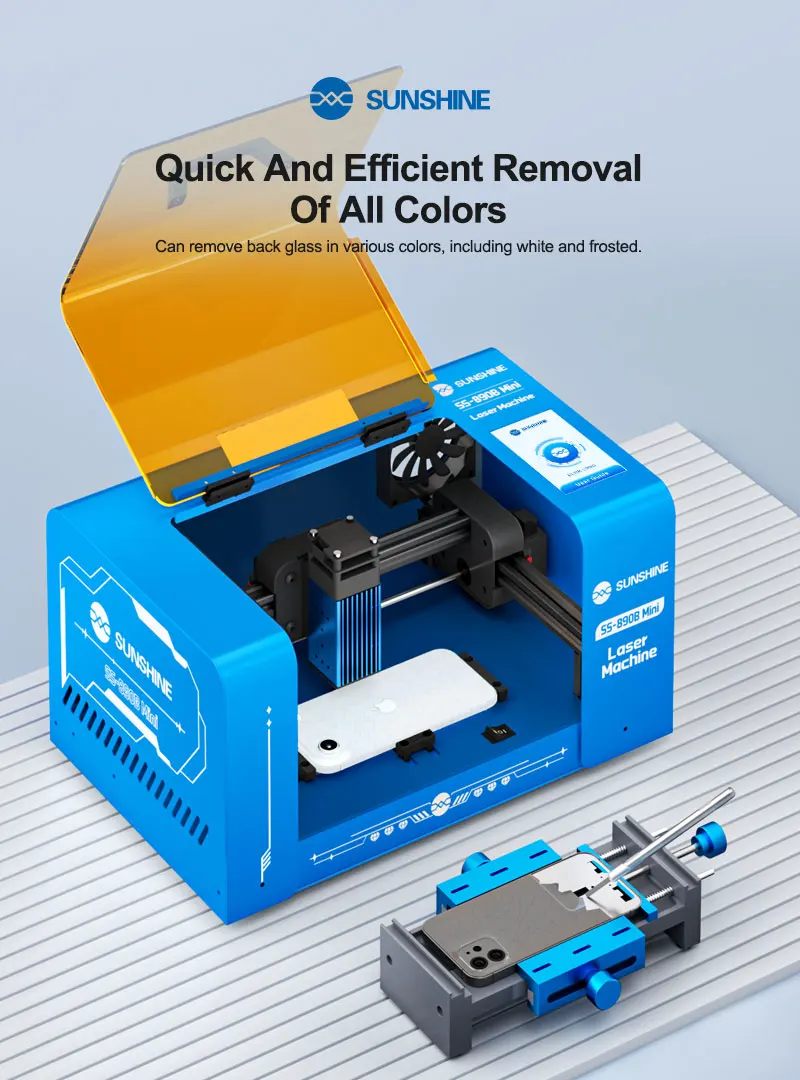 SS-890B Mini Laser screen removal machine High-definition touchscreen Screen bracket removal and precise glue application