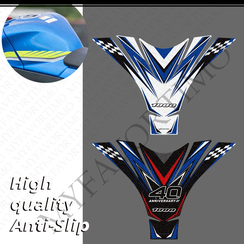 スズキ-gsx-r1000、gsx-r1000r、gsxr、gsx-r-1000-r、gsx-1000r用-タンクパッド、ニーパッド、タンクキャップ保護ステッカー、デカール、アクセサリー