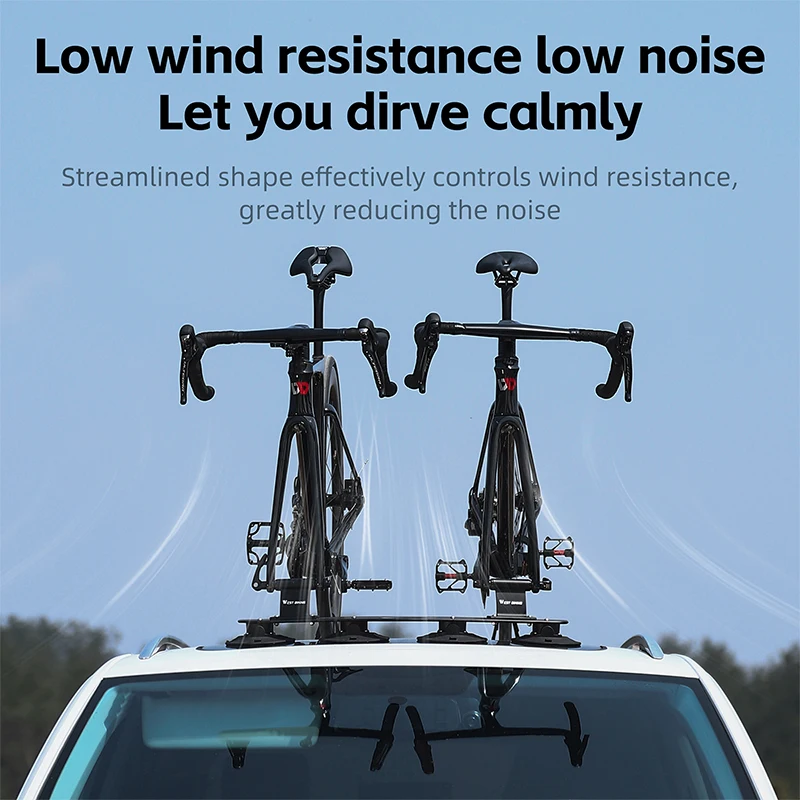 WEST BIKING Bicycle Carrier Car Racks Suction Cups Roof-Top Trunk Bike Roof Holder MTB Road Bike Quick Install Cycling Racks