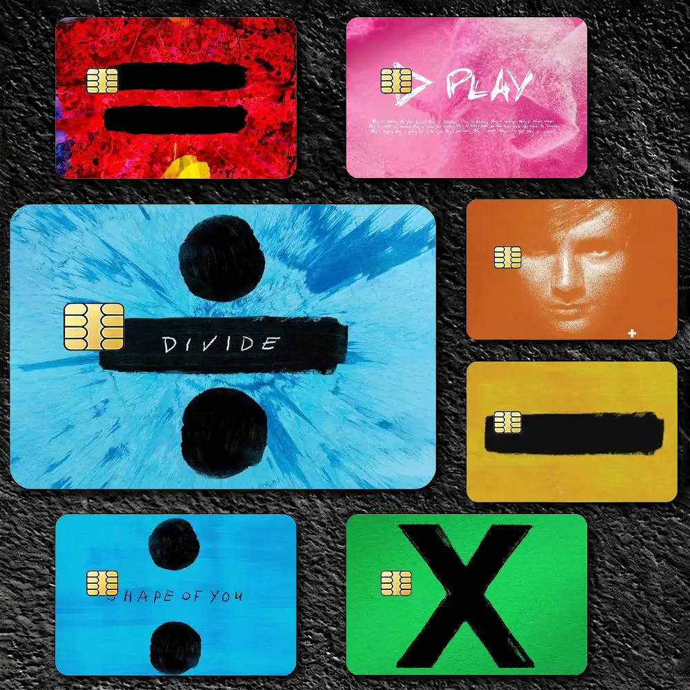 

Ed S-Sheeran Albums Credit Card Skin Stickers For VISA Bank Bus Metro Access Card Protective Film Cover Sticker