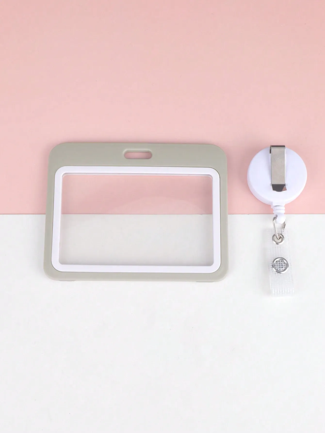 Einziehbares Ausweishalter-Lanyard, transparenter Kunststoff-Ausweishalter zum Ausweishalter für Büro, Arbeit, Ausweis, Schlüsselanhänger, Schulkarte – Detail 3