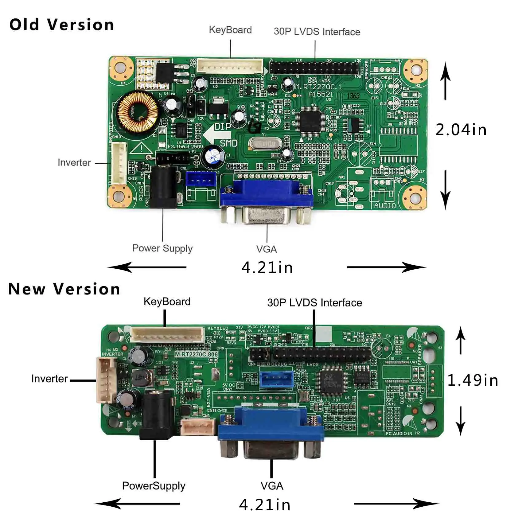 Fit For 19inch G190ETN01.1 1280X1024 LCD Screen VGA LCD Controller Board