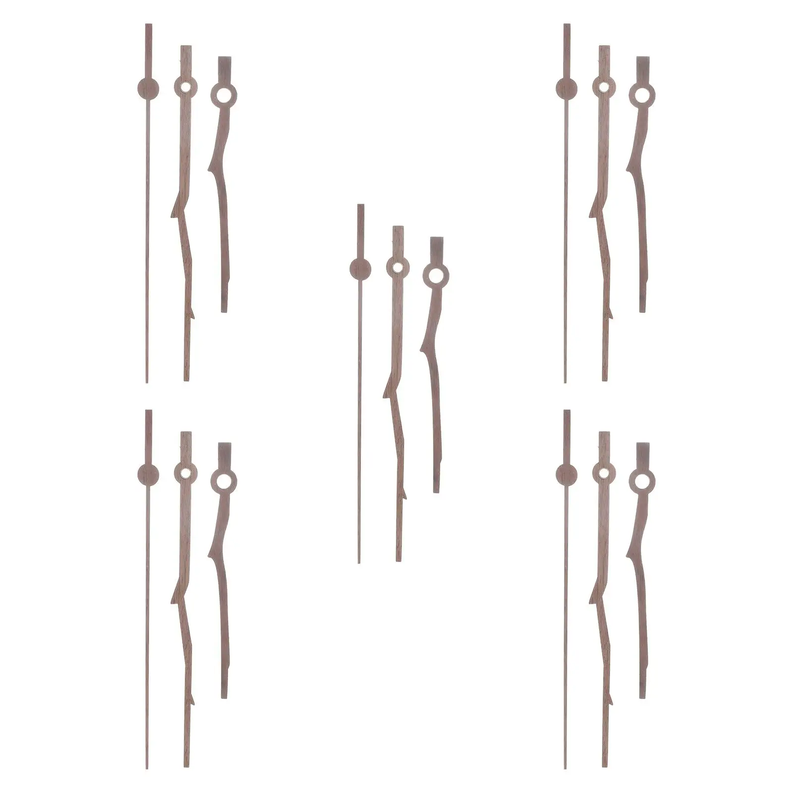 

5 Sets Clock Hands With Copper Sleeve for 12 Inch Wall Hanging Wooden Clocks Repair Replacement Parts Accessories