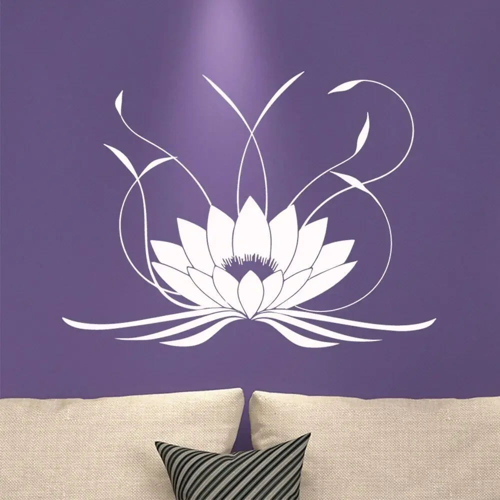 3d Mandala Lotus Wall Sticker PVC Removable Yoga Wall Decals Stickers for Bedroom Living Room Home Decoration Mural