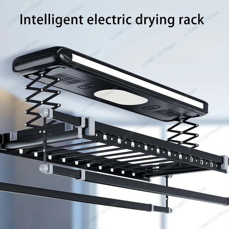 Balcony Ultra-thin Aluminum Alloy Foldable Retractable Electric Smart Clothes Drying Rack Multifunctional Clothes Drying Rack