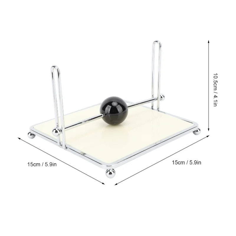 Napkin Holder For Table Square Napkin Dispenser With Center Ball Bar For Kitchen Restaurant Farmhouse Outdoor Dinner Decor Black
