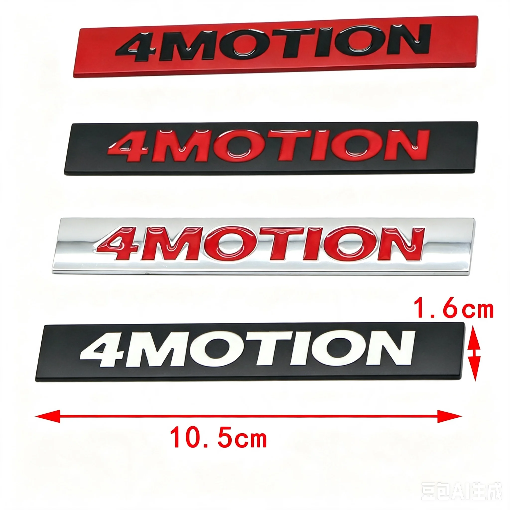 3D Metal Car Rear Trunk Sticker Emblem Accessories For VW 4MOTION Polo Golf Tiguan Jetta Magotan Touran R Rline GTI Passat Bora