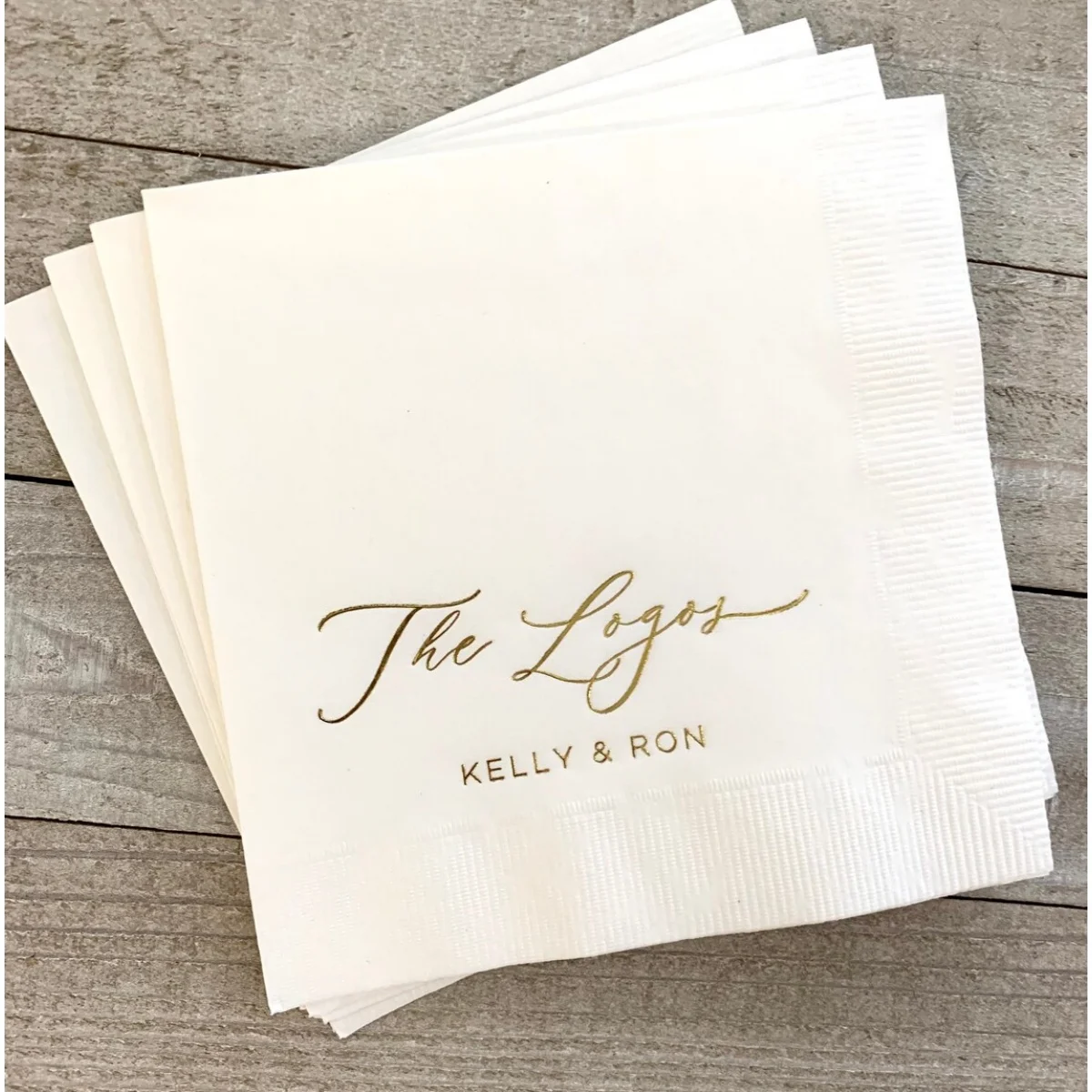 Personalized Napkins Wedding Napkins Custom Modern Font Monogram Rehearsal Dinner Beverage Cocktail Luncheon Dinner Guest Towels