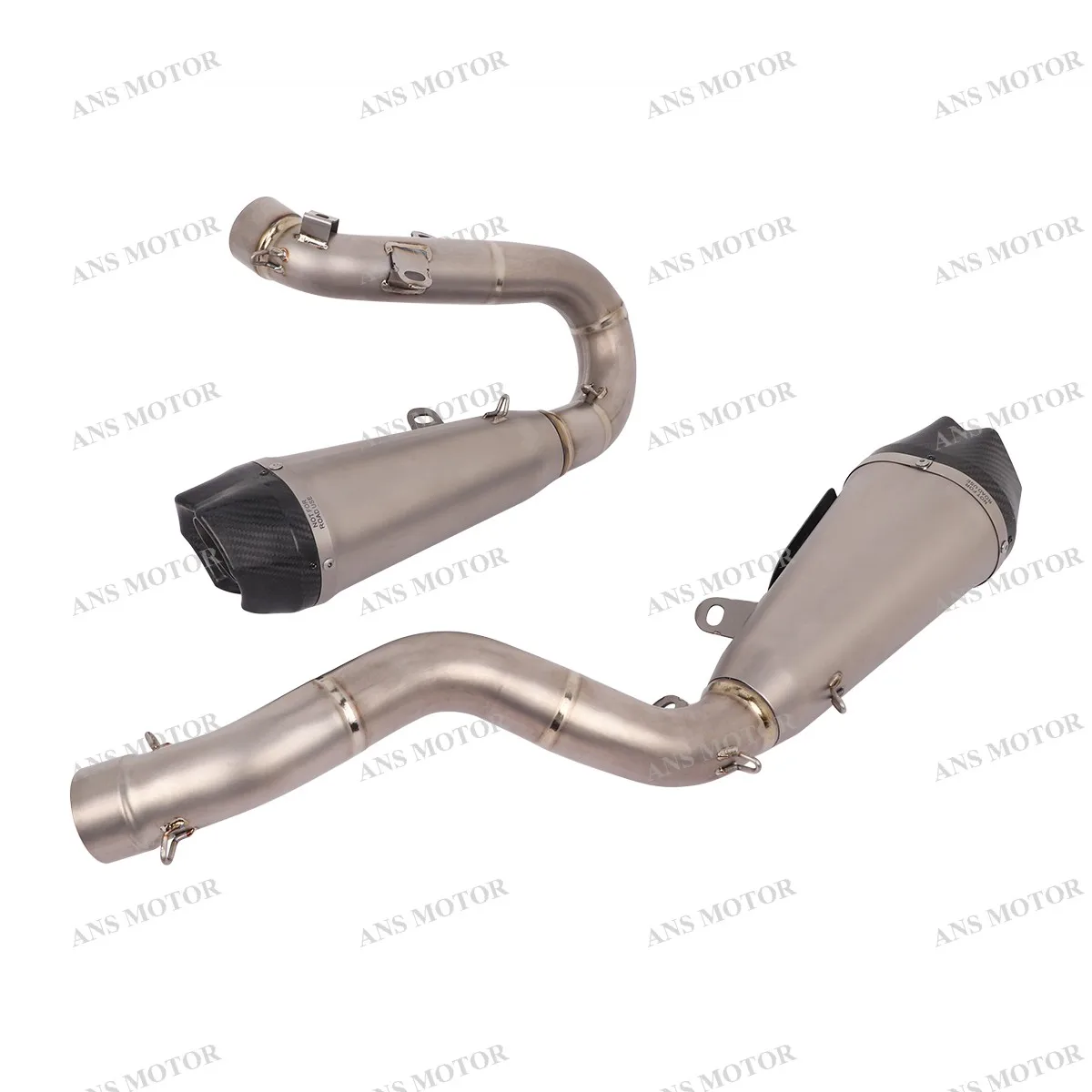 For Ducati Panigale V4 Streetfighter V4 V4S Motorcycle Exhaust Escape System Slip On Link Pipe With DB Killer 2 Muffler Titanium